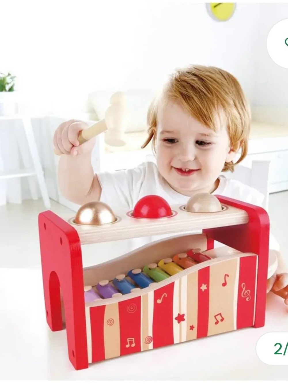 Hape Pound & Tap Bench Wooden Musical Xylophone Toy